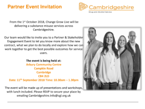 CGL Partner Event Invitation Cambridge