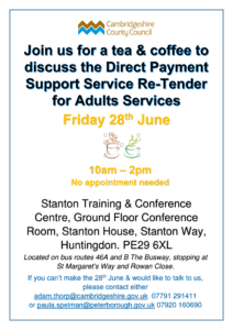 Adults Service Users Engagement Flyer