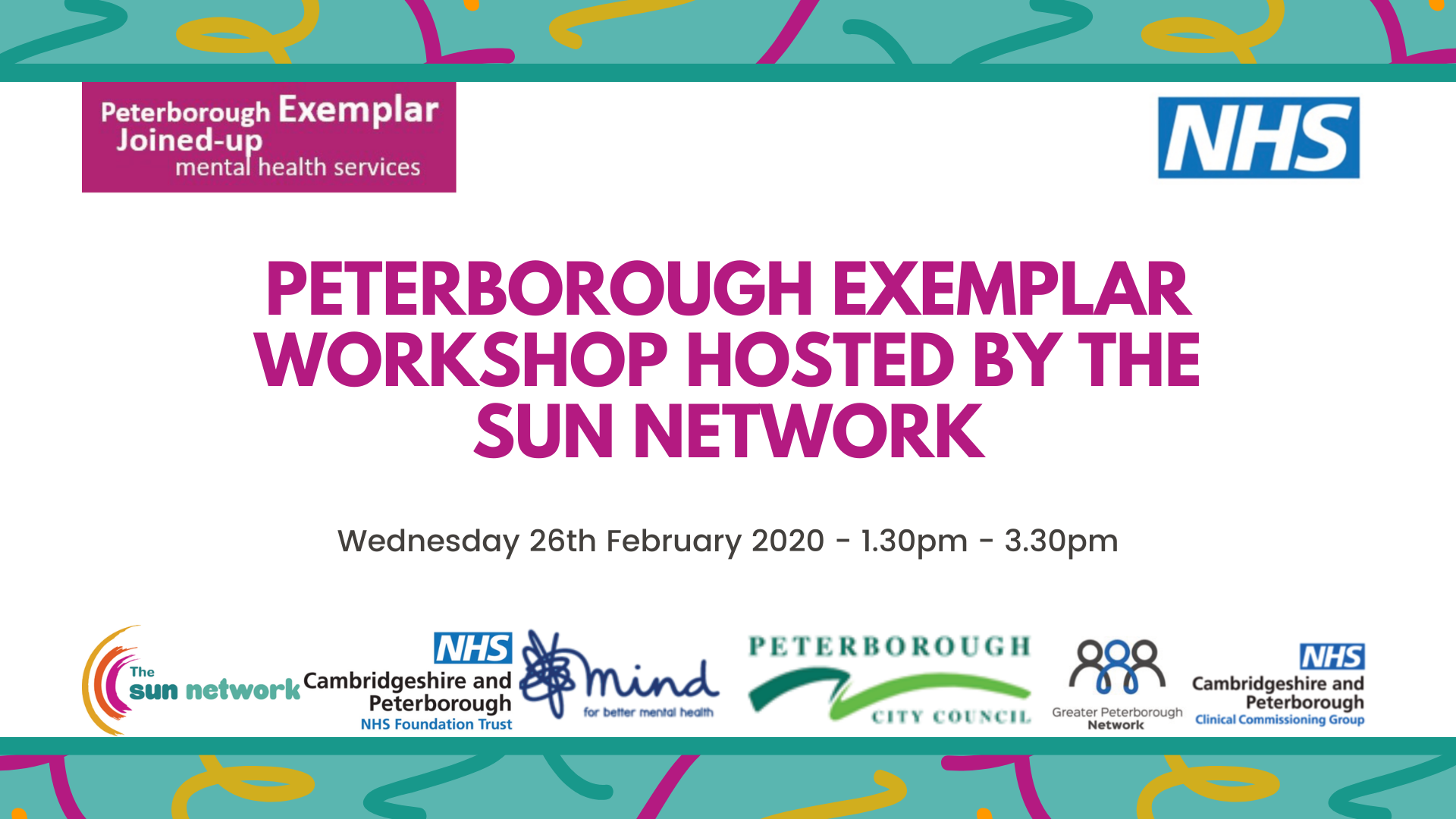 Peterborough Exemplar Workshop Hosted by the SUN Network
