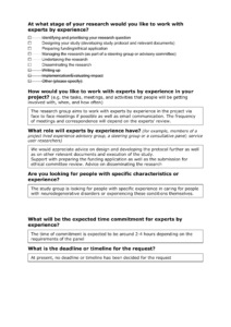 Dementia research form