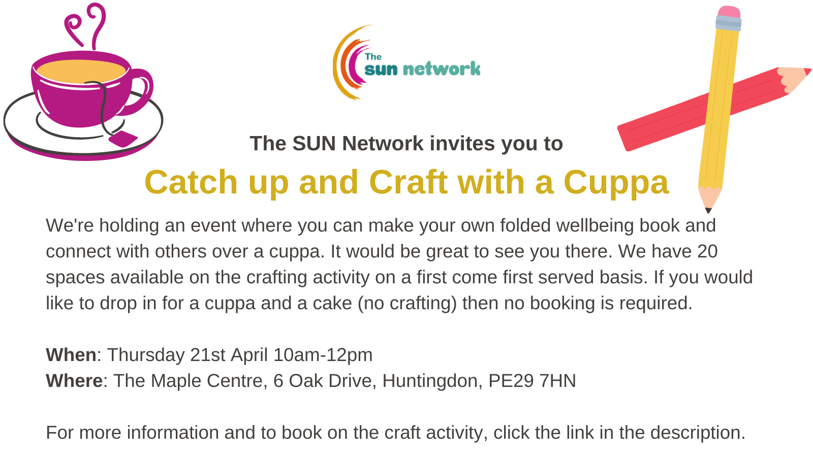 Catch Up and Craft Event