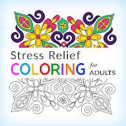 Stress relief colouring for adults app tile